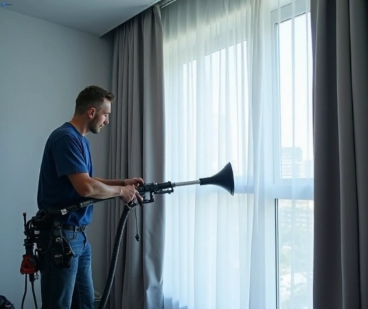 Professional curtain stain removal process equipment Matty Curtain Cleaning kurwongbah
